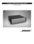 Bose FREESPACE 4400 Specifications