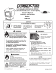 Quadra-Fire 2100 Millennium Owner`s manual