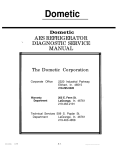 Dometic RM1303 and Service manual
