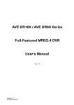 AVE DR8X User`s manual