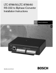 Bosch RS-232 Operating instructions