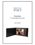 Digital Foci Portable Digital Photo Album User`s guide