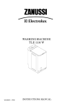 Zanussi TLE 1116 W Specifications