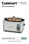Cuisinart PSC-650C - Slow Cooker Specifications