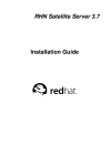 Red Hat NETWORK PROXY SERVER 3.7 - Installation guide