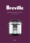 Breville BPR600XL Operating instructions