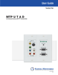 Extron electronics MTP U T A D User guide