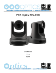 PTZ Optics 20X-USB User manual