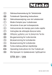 Miele STB 201 Operating instructions
