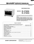 Sharp R-370EK Service manual