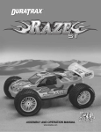 Duratrax Raze Instruction manual