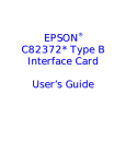 Epson C82372 User`s guide