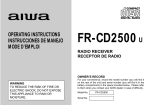 Aiwa FR-CD2500 Operating instructions