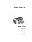 Epson Stylus C86 User`s guide