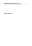 System Manual MAXDATA PLATINUM 220 Server
