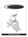 Endurance E5 Owner`s manual