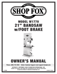 Woodstock SHOP FOX W1770 Specifications