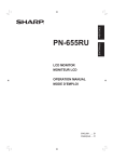 Sharp PN-655RU Instruction manual