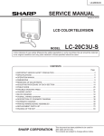 Sharp LC-13C3U Service manual