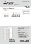 Mitsubishi PUHZ-RP125VHA Service manual