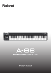 Roland A-88 Owner`s manual