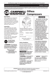 Campbell Hausfeld IN614207AV Operating instructions