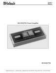 McIntosh MCC602TM Owner`s manual