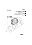 Canon DCD CAMCORDER Operating instructions