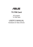 Asus TV FM 7133 User`s manual