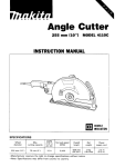 Makita ANGLE CUTTER 4110C Instruction manual