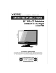 VIORE LCD22VH65 Operating instructions