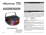 American DJ Cluster II Instruction manual