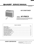 Sharp AF-P80CX Service manual