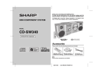 Sharp SW340 Operating instructions