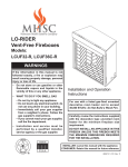 MHSC LCUF36C-R Operating instructions