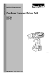 Makita BHP444 Instruction manual