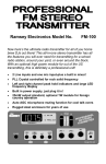 Ramsey Electronics AVS10 Instruction manual