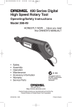 Dremel 03-5415317 Owner`s manual