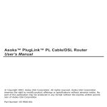 Asoka PL9920-BBR User`s manual