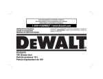 DeWalt DW9118 Instruction manual