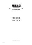 Zanussi ZEF 100 W Specifications