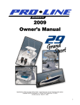 Pro-Line Boats 2009 Grand Sport 29 Owner`s manual