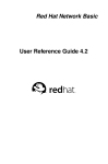Red Hat Network Basic User Reference Guide 4.2