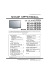 Sharp Aquos LC-40LE600S Service manual