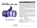 American DJ SATURN 4 Instruction manual