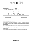 Musical Fidelity M1HPA Specifications