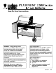 Weber 2200 LP Owner`s manual