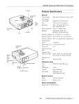 Epson PowerLite700c - PowerLite 700C XGA LCD Projector Specifications