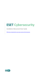 ESET Cybersecurity Installation Manual and User Guide
