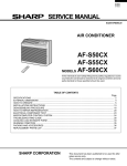 Sharp AF-S50CX Service manual